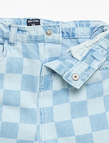 Pantalón vaquero de cuadros