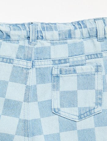Pantalón vaquero de cuadros