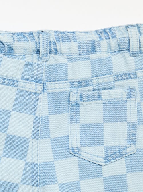 Pantalón vaquero de cuadros - Kiabi Pantalón vaquero de cuadros - Kiabi