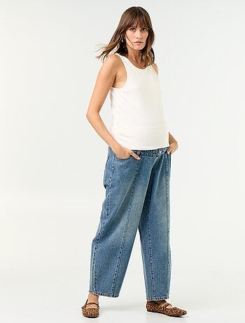 Pantalón vaquero de maternidad corte barrel