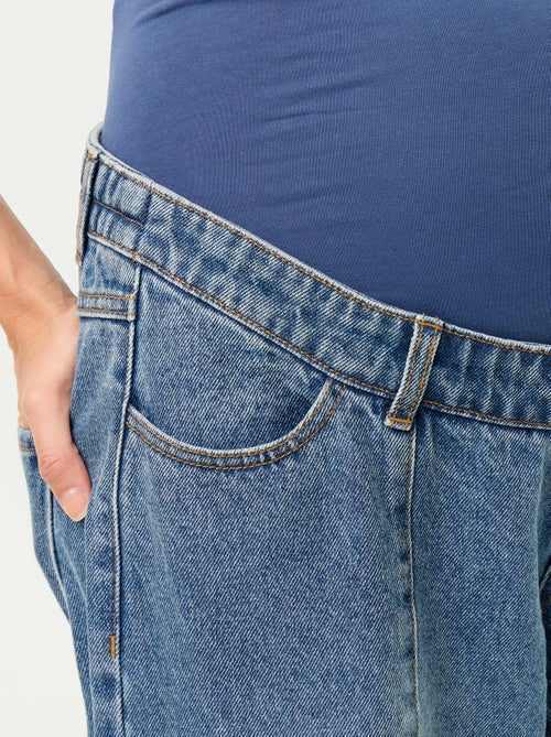 Pantalón vaquero de maternidad corte barrel - Kiabi