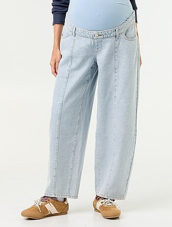 Pantalón vaquero de maternidad corte barrel