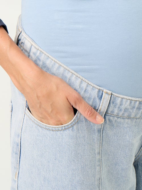 Pantalón vaquero de maternidad corte barrel - Kiabi