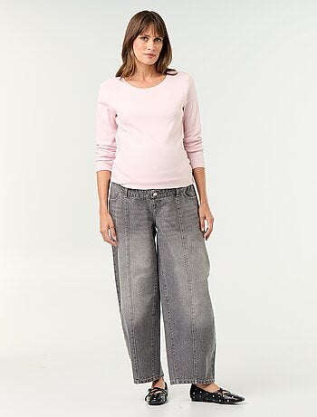 Pantalón vaquero de maternidad corte barrel