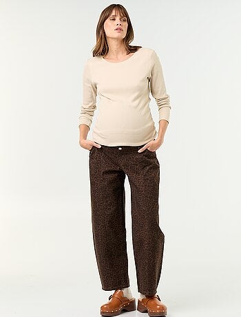 Pantalón vaquero de maternidad corte barrel