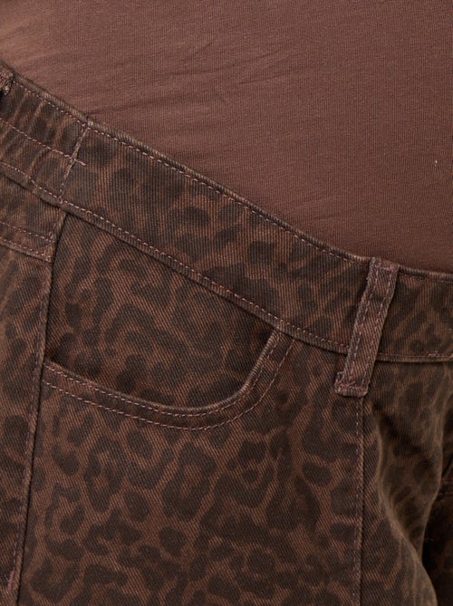 Pantalón vaquero de maternidad corte barrel - Kiabi