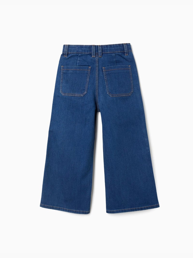 Pantalón vaquero de pierna ancha Azul Azul - Kiabi