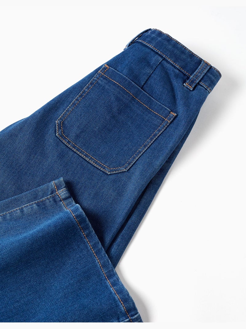 Pantalón vaquero de pierna ancha Azul Azul - Kiabi