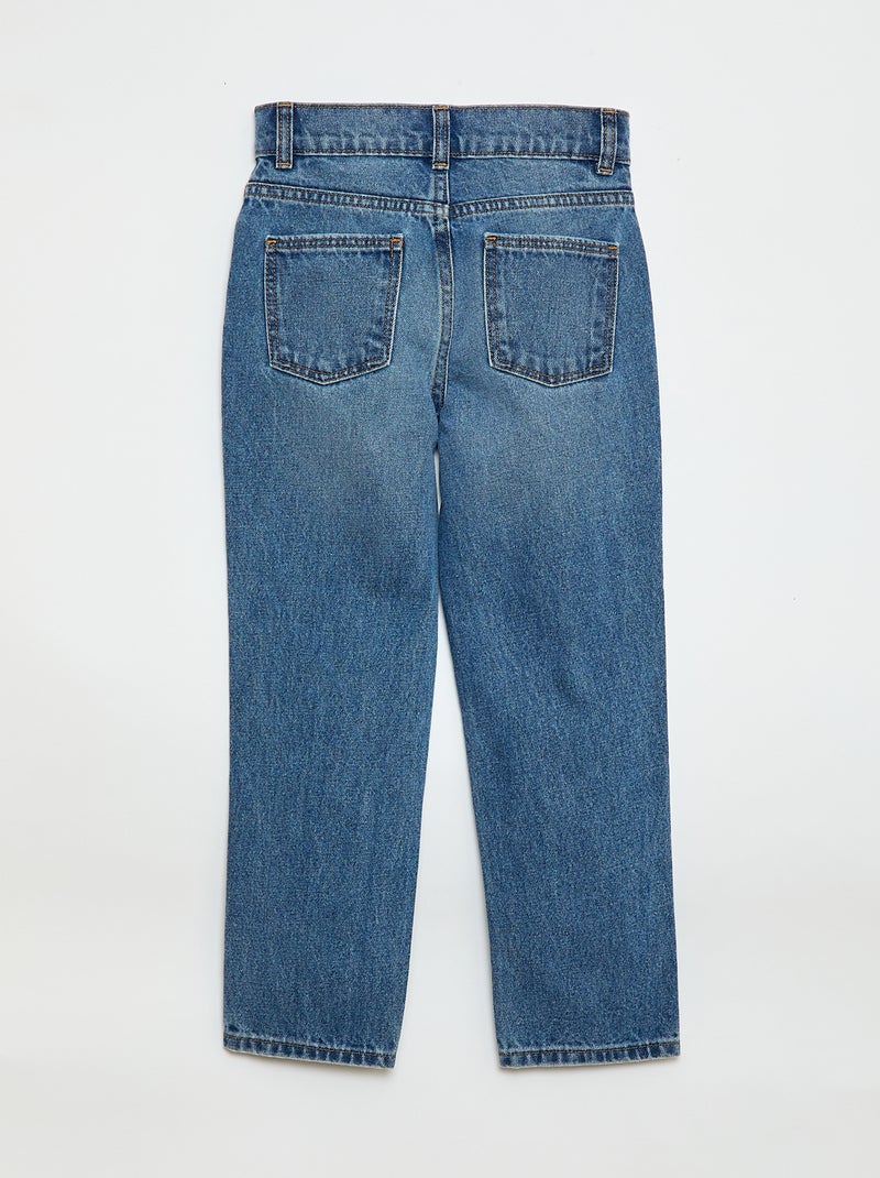 Pantalón vaquero de tiro alto Azul - Kiabi