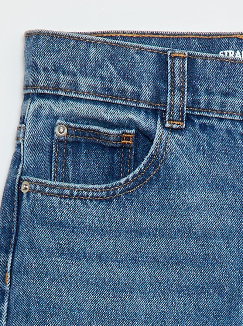 Pantalón vaquero de tiro alto Azul - Kiabi