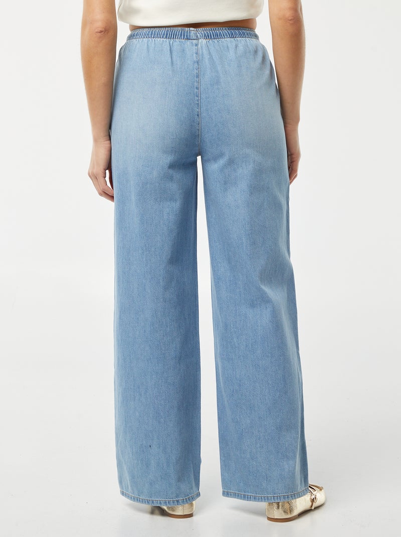 Pantalón vaquero elástico AZUL - Kiabi