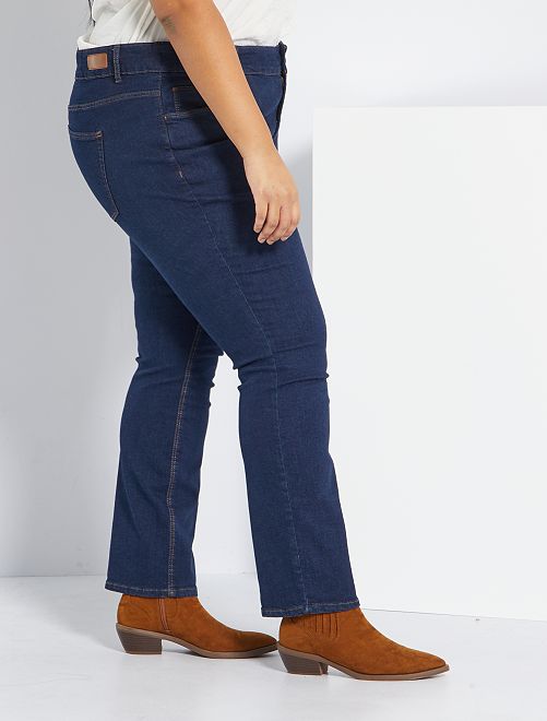 Pantalón vaquero elástico largo 75 cm - azul - Kiabi - 19.00€