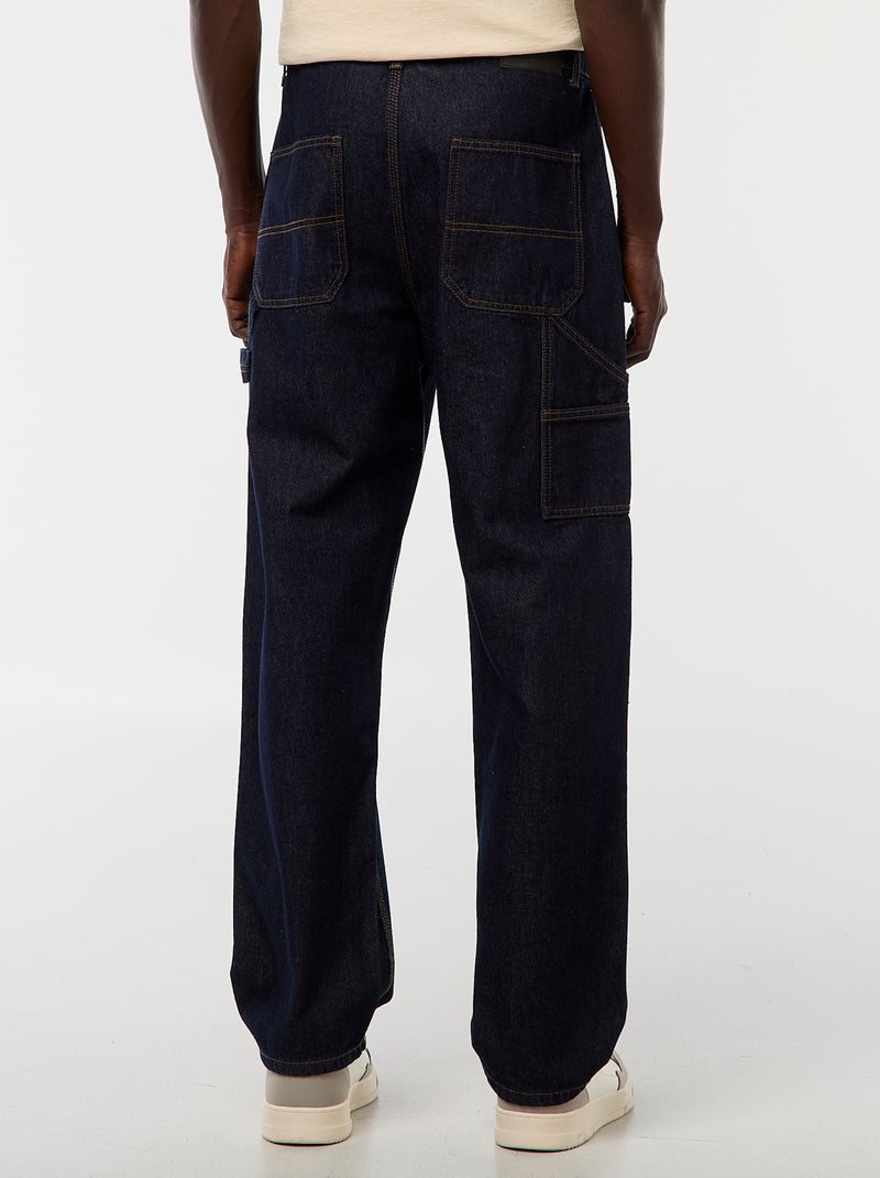Pantalón vaquero estilo carpintero Azul - Kiabi