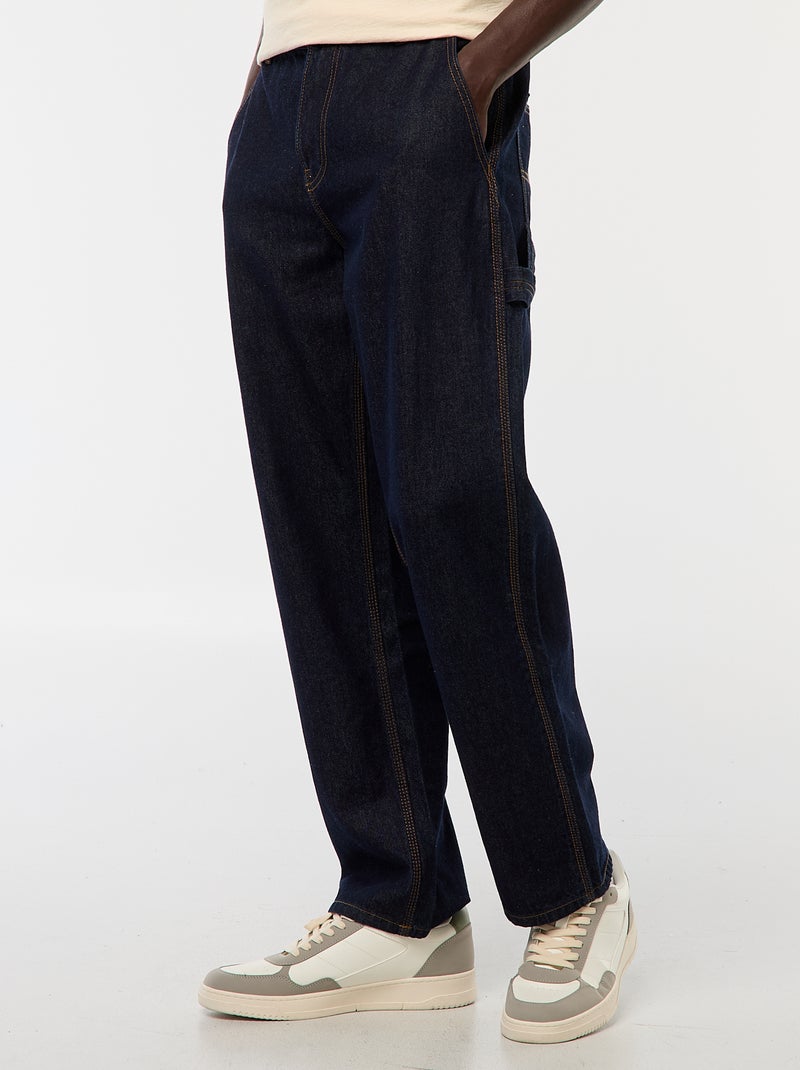 Pantalón vaquero estilo carpintero Azul - Kiabi