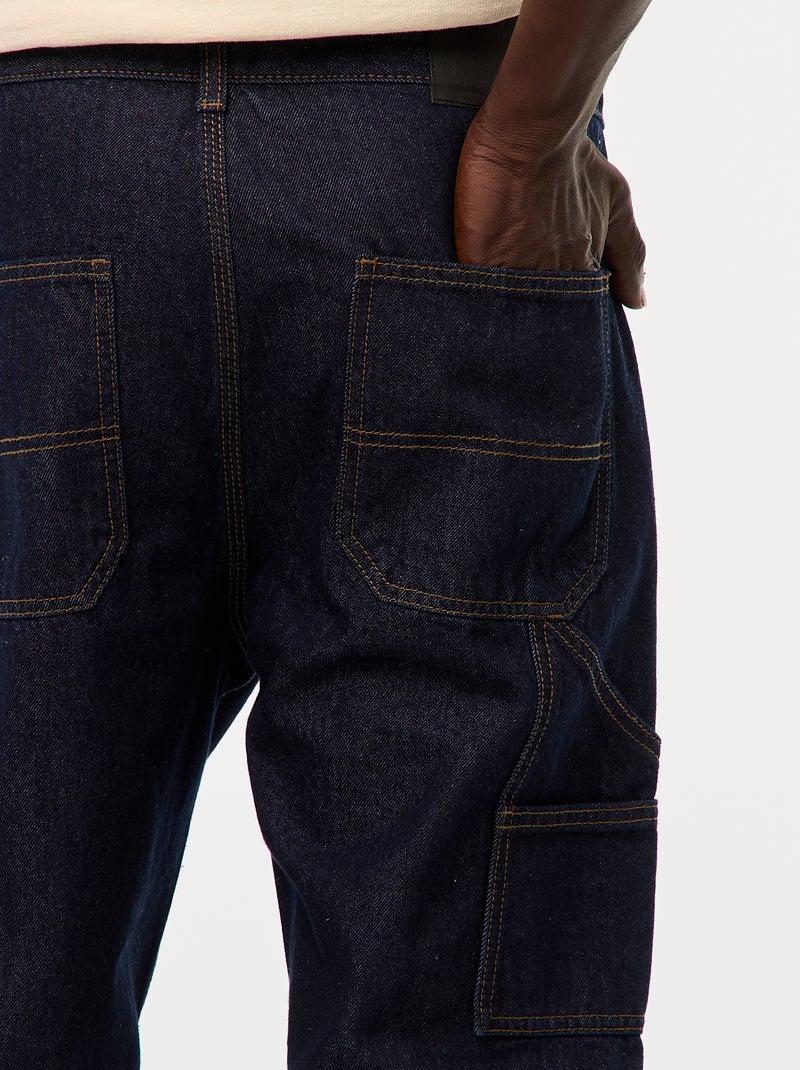 Pantalón vaquero estilo carpintero Azul - Kiabi