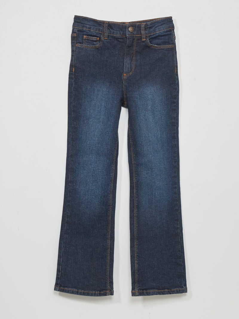Pantalón vaquero flare elástico AZUL - Kiabi