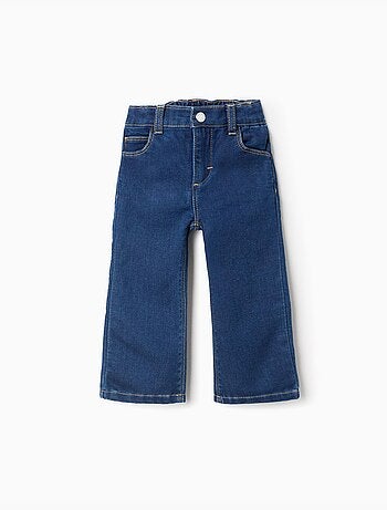 Pantalón vaquero flare en denim cómodo