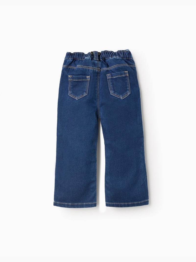 Pantalón vaquero flare en denim cómodo Azul Azul - Kiabi