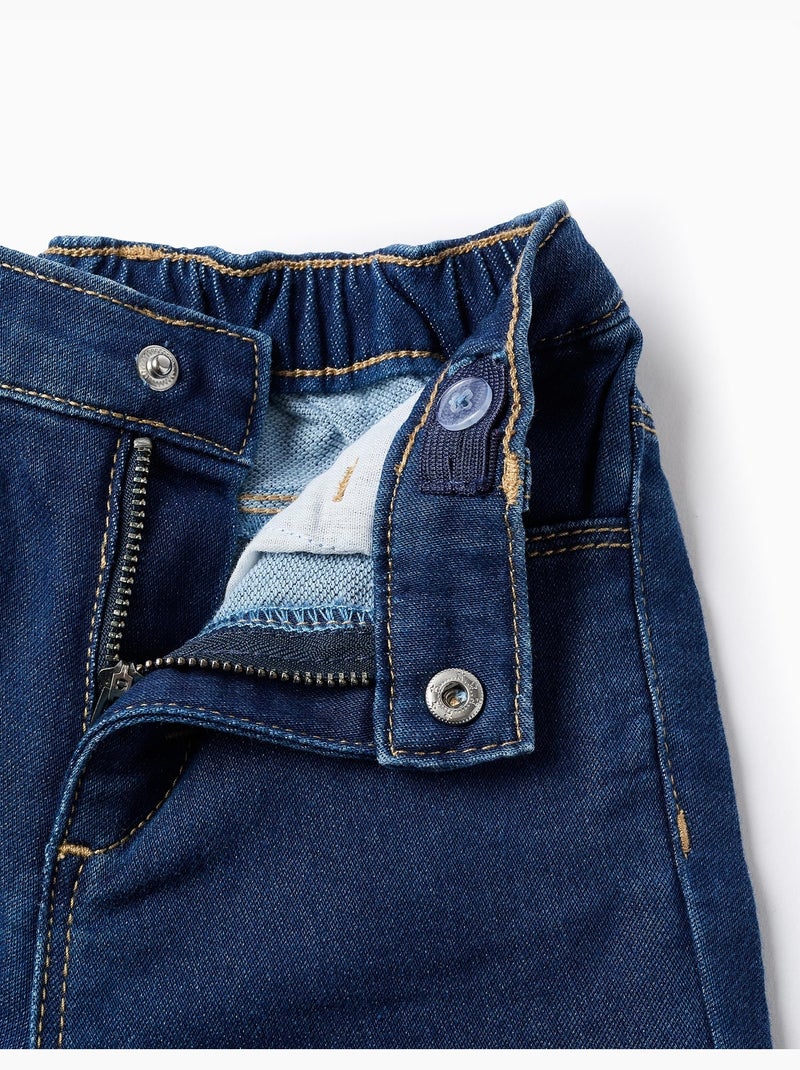 Pantalón vaquero flare en denim cómodo Azul Azul - Kiabi
