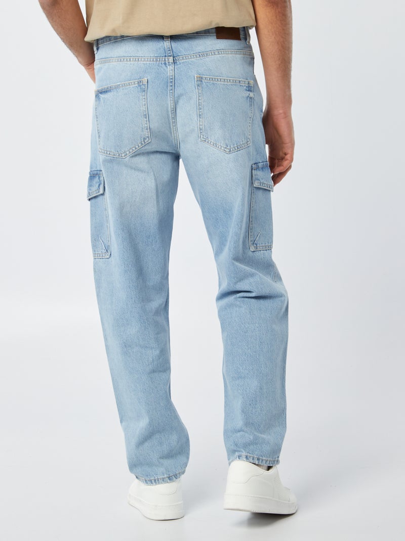 Pantalón vaquero multibolsillos AZUL - Kiabi