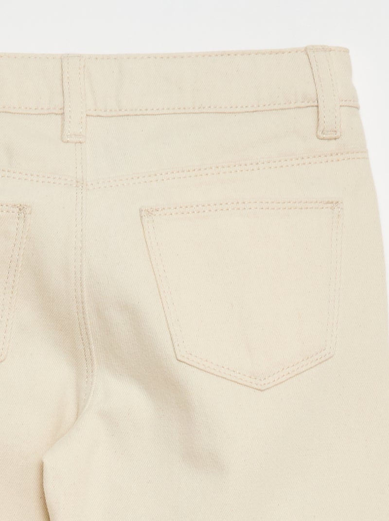 Pantalón vaquero multibolsillos Blanco - Kiabi