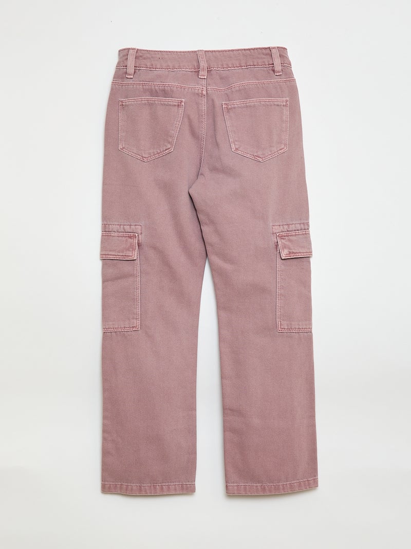 Pantalón vaquero multibolsillos Purpura - Kiabi