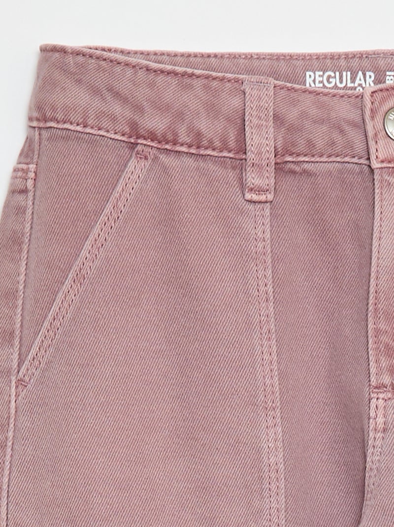 Pantalón vaquero multibolsillos Purpura - Kiabi