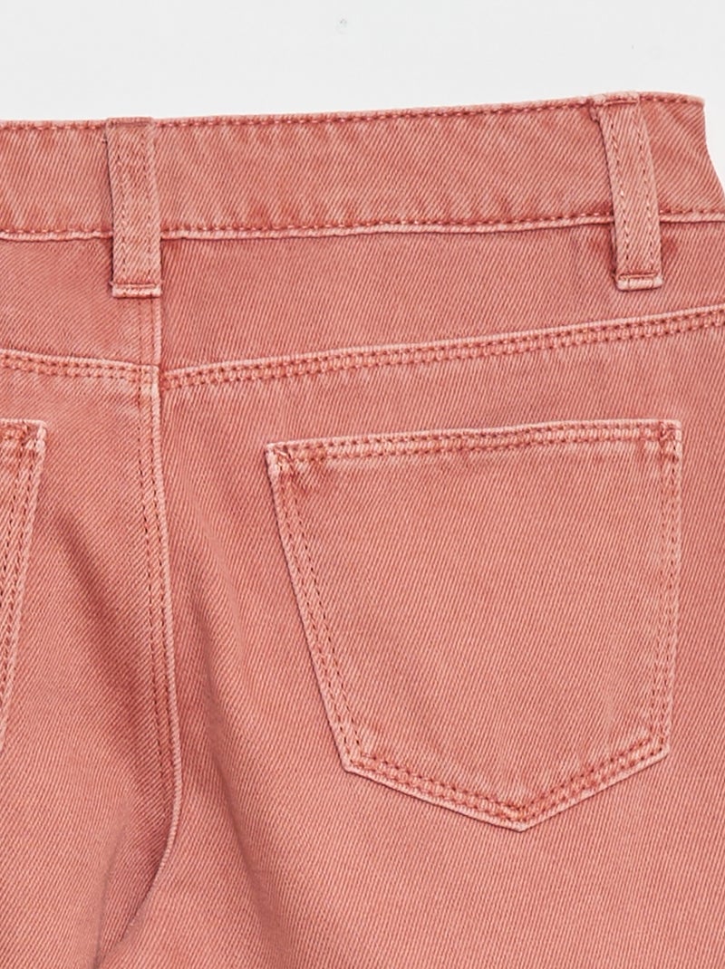 Pantalón vaquero multibolsillos Rosa - Kiabi