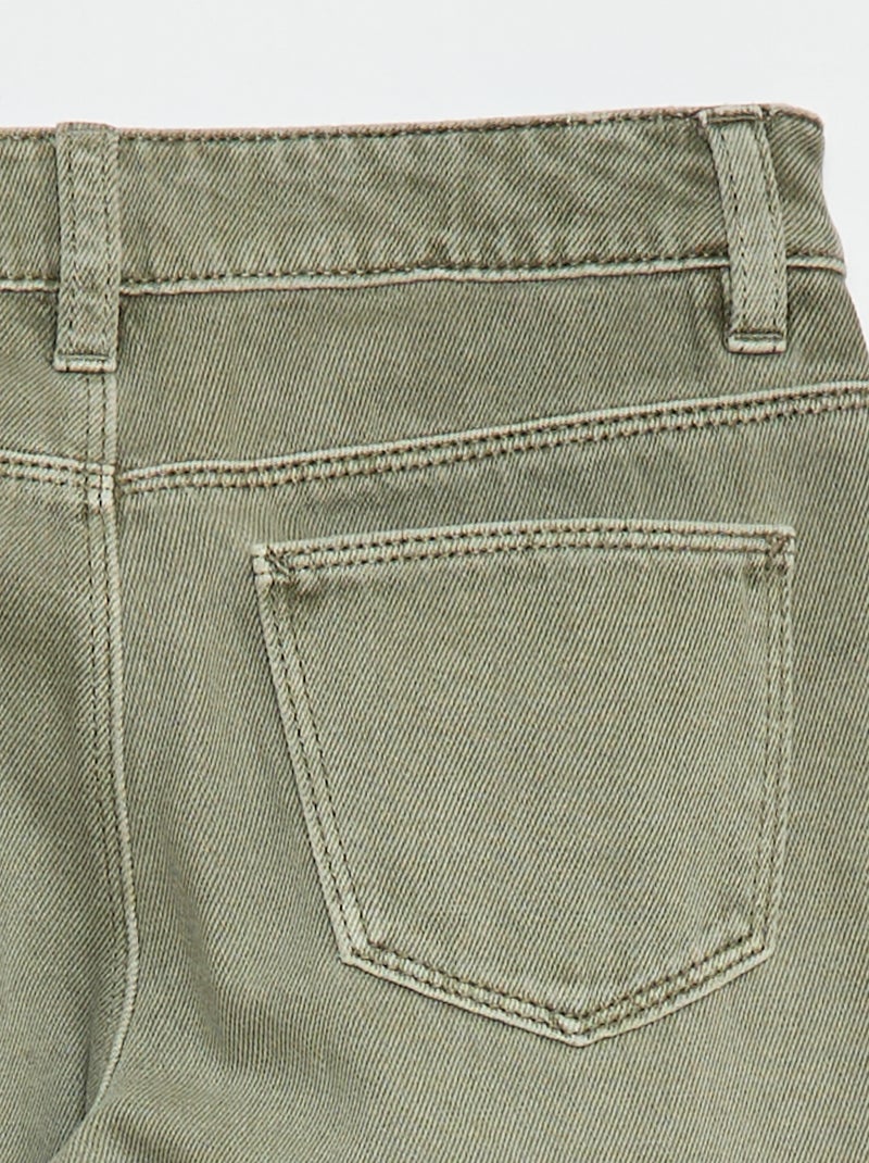 Pantalón vaquero multibolsillos Verde - Kiabi