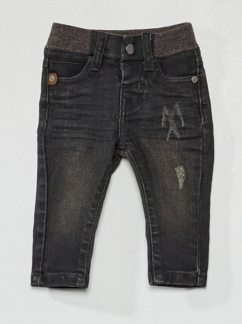 Pantalón vaquero negro - Kiabi
