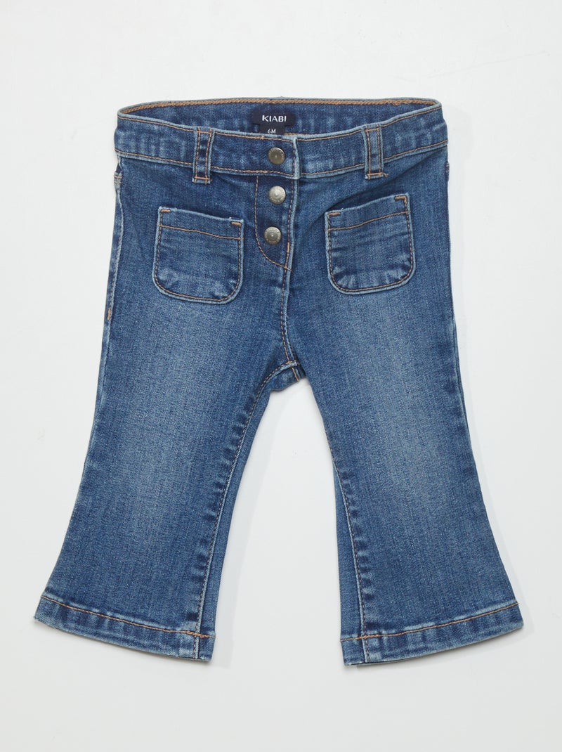 Pantalón vaquero recto AZUL - Kiabi