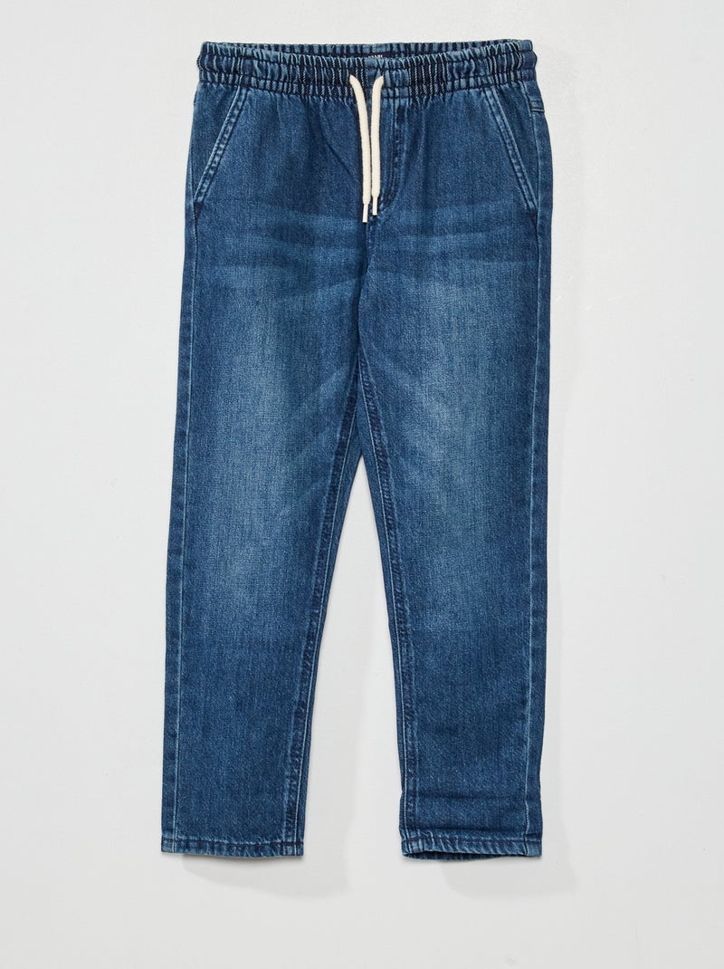 Pantalón vaquero recto AZUL - Kiabi