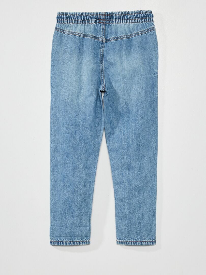 Pantalón vaquero recto AZUL - Kiabi