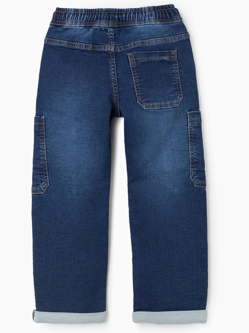 Pantalón vaquero recto con bolsillos cargo - Kiabi