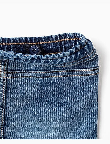 Pantalón vaquero recto con bolsillos cargo