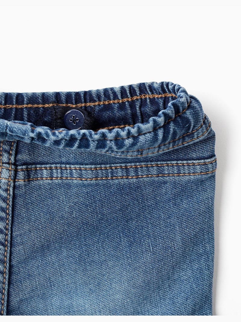 Pantalón vaquero recto con bolsillos cargo Azul Azul - Kiabi