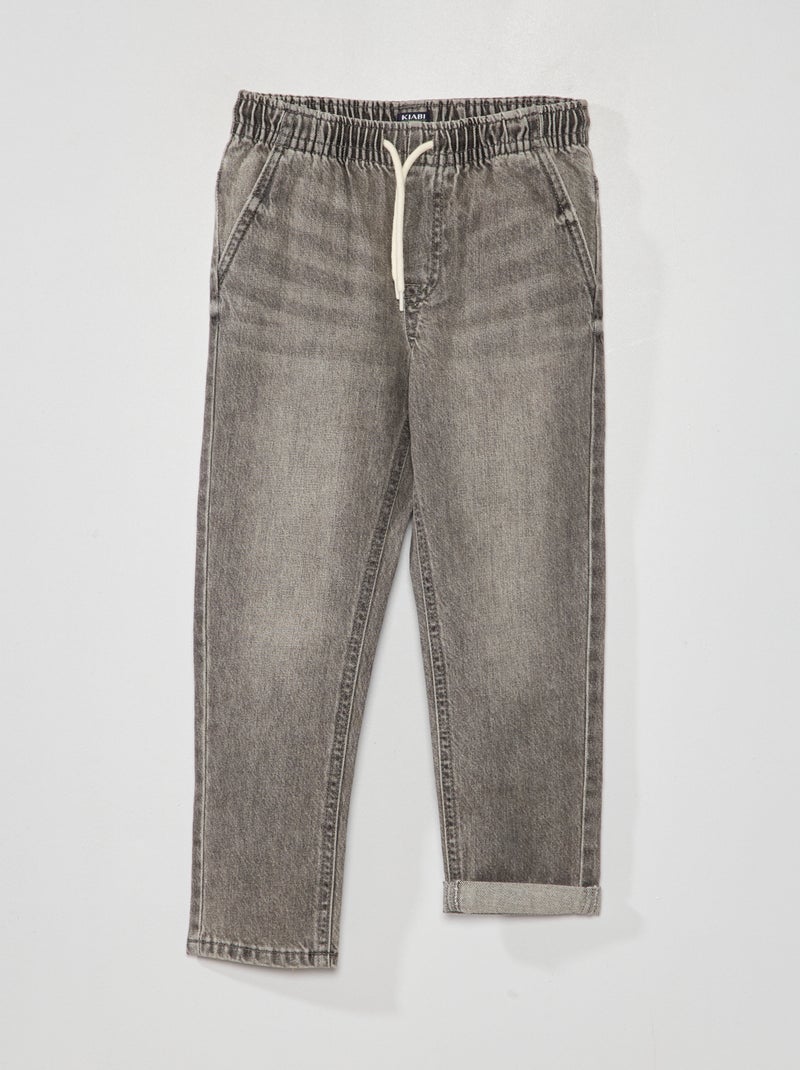 Pantalón vaquero recto GRIS - Kiabi