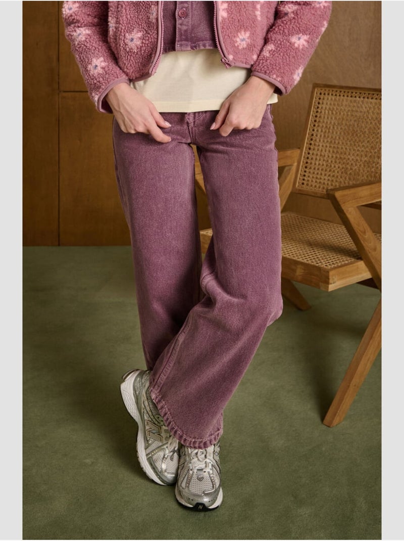 Pantalón vaquero recto zuligi Violeta - Kiabi
