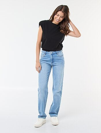 Pantalón vaquero regular de algodón - L34