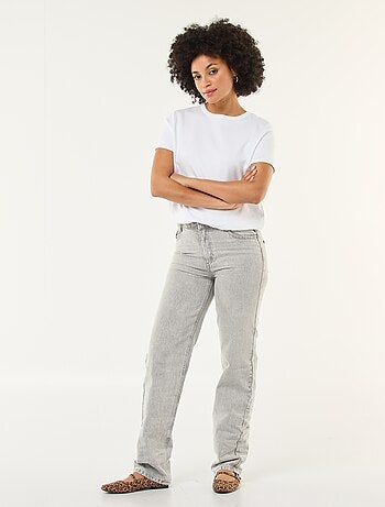 Pantalón vaquero regular de algodón - L34