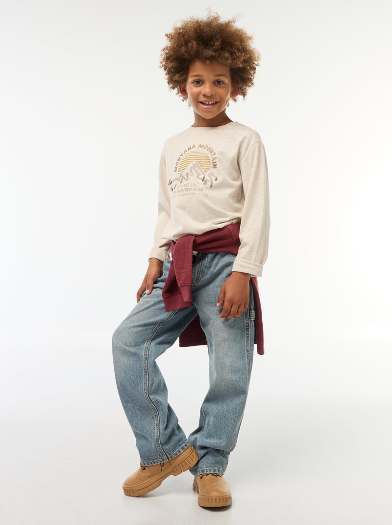 Pantalón vaquero relaxed fit Azul - Kiabi