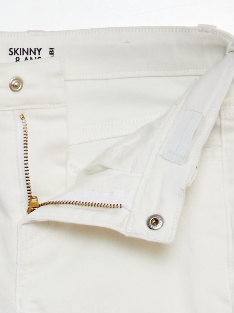 Pantalón vaquero skinny BLANCO - Kiabi
