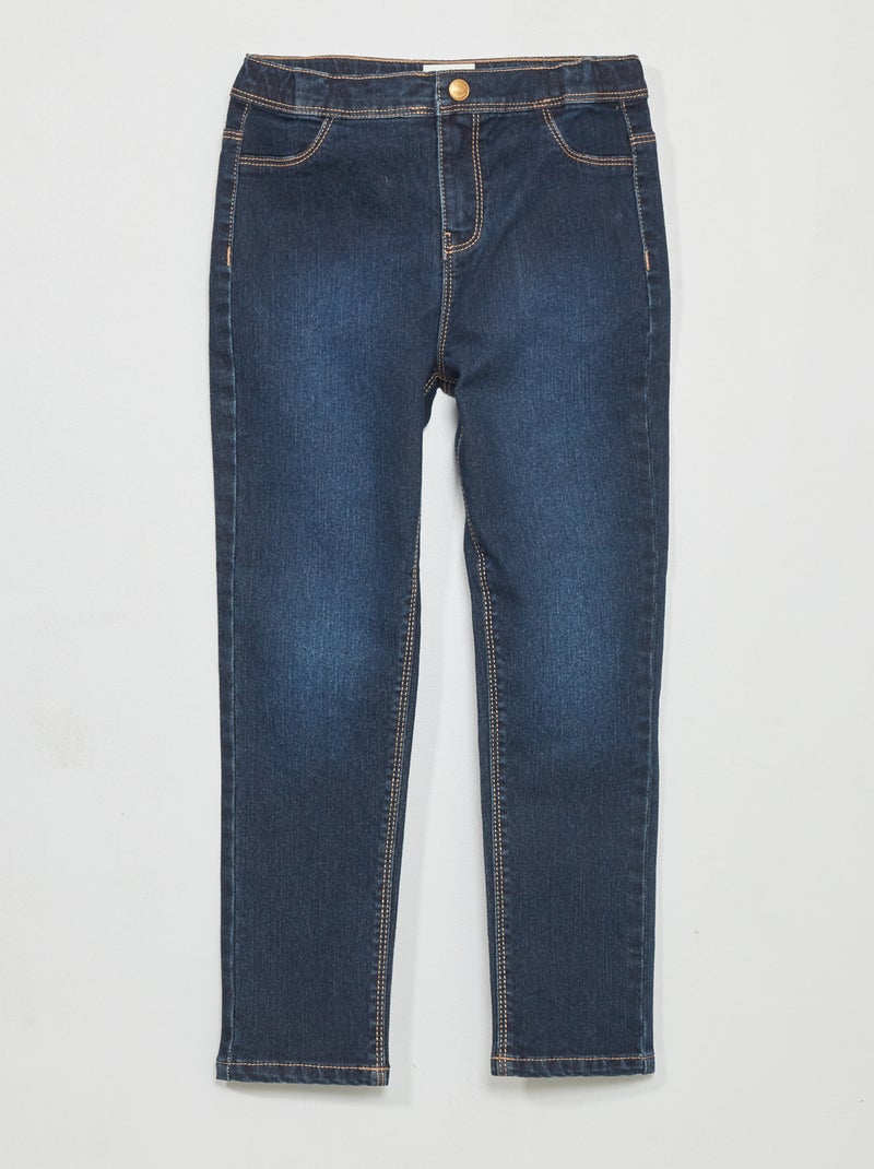 Pantalón vaquero slim  - Corte más cómodo AZUL - Kiabi