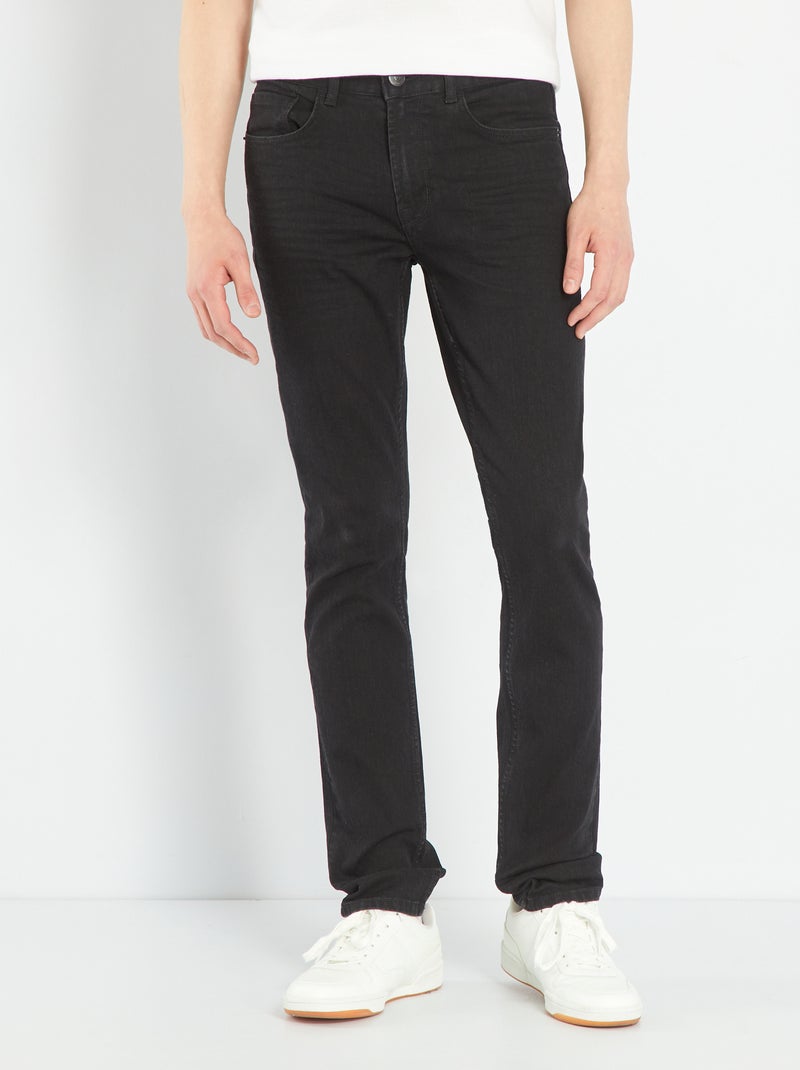 Pantalón vaquero slim - L30 negro - Kiabi