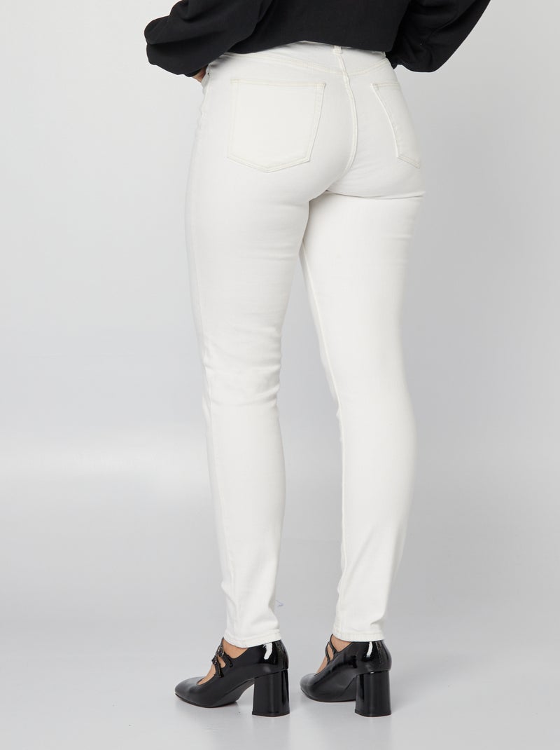 Pantalón vaquero slim - L32 BLANCO - Kiabi