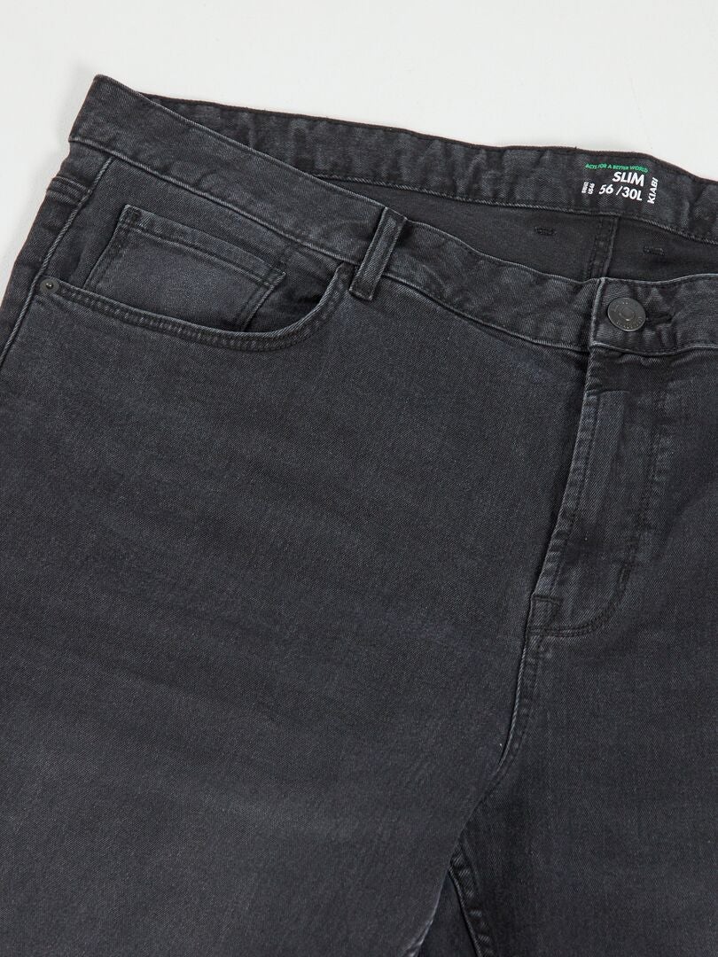 Pantalón vaquero slim - L34 GRIS - Kiabi
