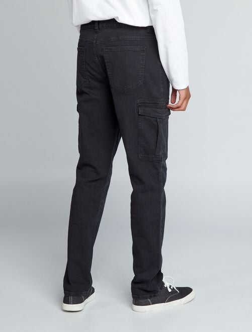 Pantalones slim para hombre - negro - Kiabi