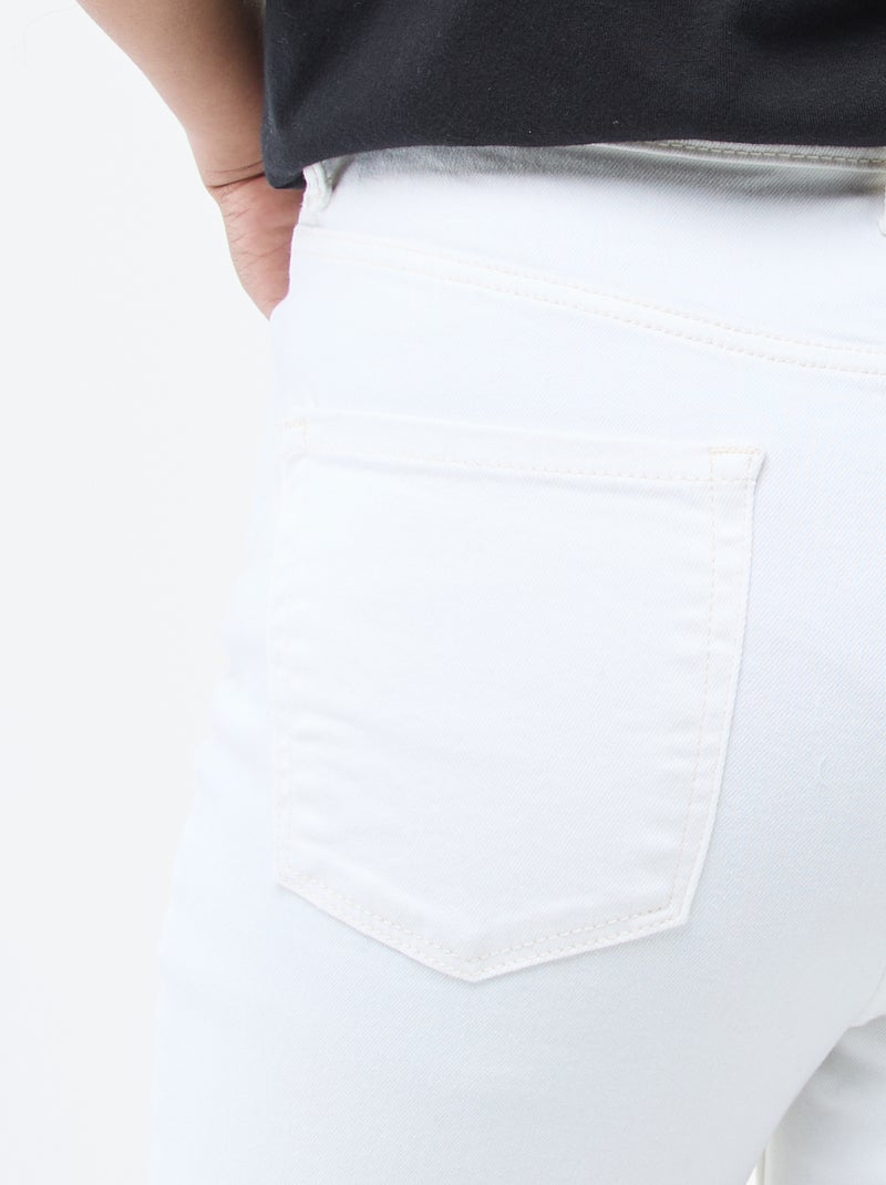 Pantalón vaquero stretch super skinny de algodón Blanco - Kiabi