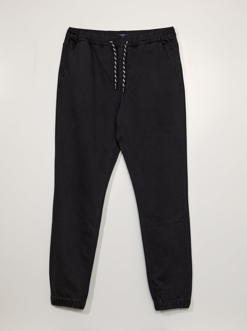 Pantalón vaquero tipo jogging +1,90 m - L38 NEGRO - Kiabi