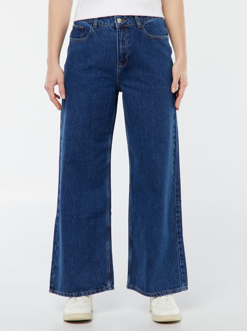 Pantalón vaquero wide leg  - L28 - Kiabi